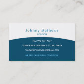 Schrottplatz-Slogans Visitenkarte (Rückseite)