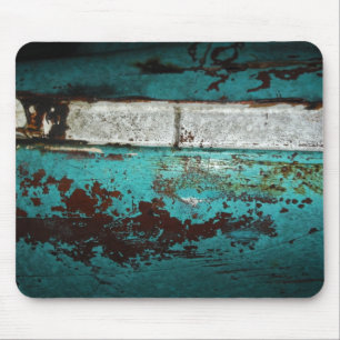 Schrottplatz Vintage-Auto 50er Jahre Türkis Aqua Mousepad
