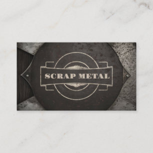 Schrottrecycling metallische Visitenkarte