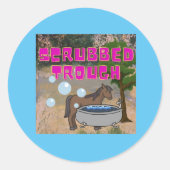Schrubbelsticker Runder Aufkleber (Vorderseite)