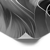 SCHRUCHTFÖRDERHUNDE, SCHWARZ UND WEISS POSTER (Ecke)