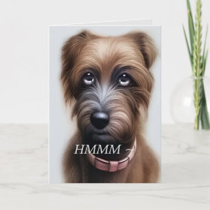 SCHRUFFY BELATED BIRTHDAY CARD DANKESKARTE