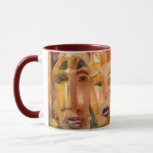 Schrullige Dameni Watercolor-Tasse Tasse (Links)