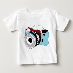 Schrullige Digitalkameraillustration Baby T-shirt