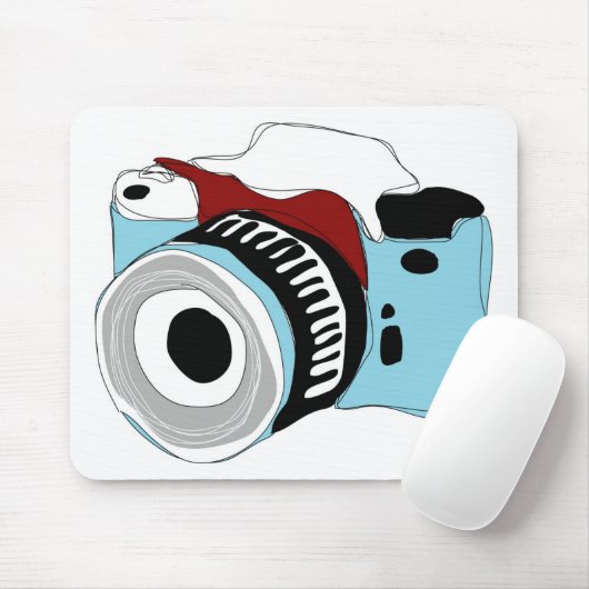 Schrullige Digitalkameraillustration Mousepad (Mit Mouse)