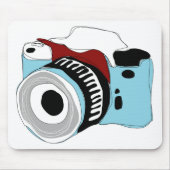 Schrullige Digitalkameraillustration Mousepad (Vorne)