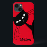 Schrullige lustige schwarze Katze katzenartig Case-Mate iPhone Hülle<br><div class="desc">Dieses ist ein schönes kundenspezifisches Katzengeschenk. Dieses macht das perfekte Geschenk für jeden möglichen besonderen Anlass.</div>