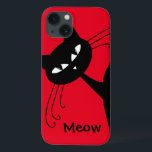 Schrullige lustige schwarze Katze katzenartig Case-Mate iPhone Hülle<br><div class="desc">Dieses ist ein schönes kundenspezifisches Katzengeschenk. Dieses macht das perfekte Geschenk für jeden möglichen besonderen Anlass.</div>