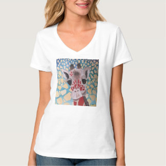 Schrulliger Giraffen-Entwurf T-Shirt