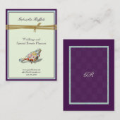 Schrulliger kleiner bunter künstlerischer Vogel Visitenkarte (Vorne/Hinten)