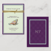 Schrulliger kleiner bunter Vogel Visitenkarte (Vorne/Hinten)