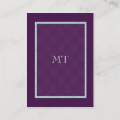 Schrulliger kleiner bunter Vogel Visitenkarte (Rückseite)