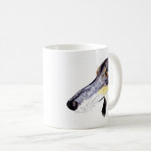Schrulliger Lurcherhund Kaffeetasse (VorderseiteRechts)