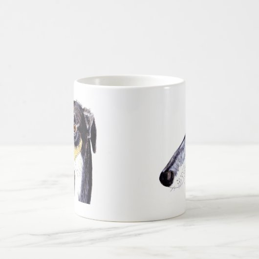 Schrulliger Lurcherhund Kaffeetasse (Mittel)