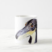 Schrulliger lustiger Lurcherhund Kaffeetasse (Mittel)