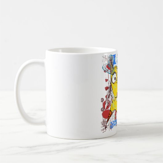 Schrulliger zeitgenössischer Entwurf Spaß Kaffeetasse (Links)