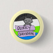Schrulliges Quoisexual Button (Vorderseite)