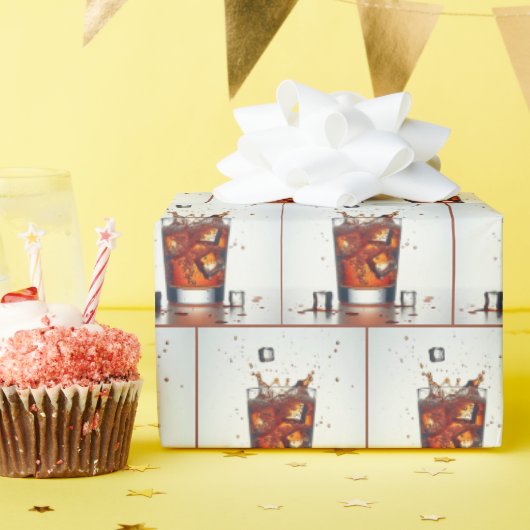 Schrumpfen von Eiskuben in Whiskey Geschenkpapier (Geburtstagsparty)