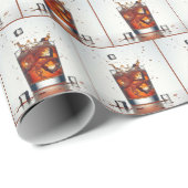 Schrumpfen von Eiskuben in Whiskey Geschenkpapier (Rolleneckpunkt)