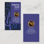 Schrumpfende Finanznummern Buchführung Visitenkarte (Vorne/Hinten)