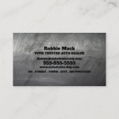 Schrumpfmetalleffekt, Auto-Händler Visitenkarte (Rückseite)