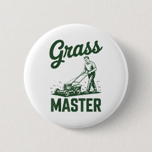 Schub Rasenmäher Legende Gr Master Dad Lustig Mähe Button