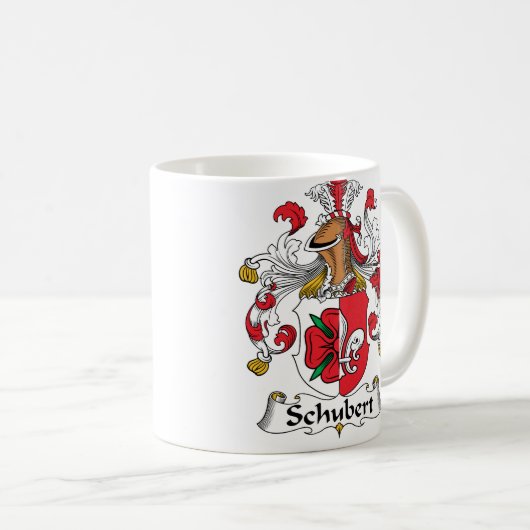 Schubert Familienwappen Kaffeetasse (VorderseiteRechts)