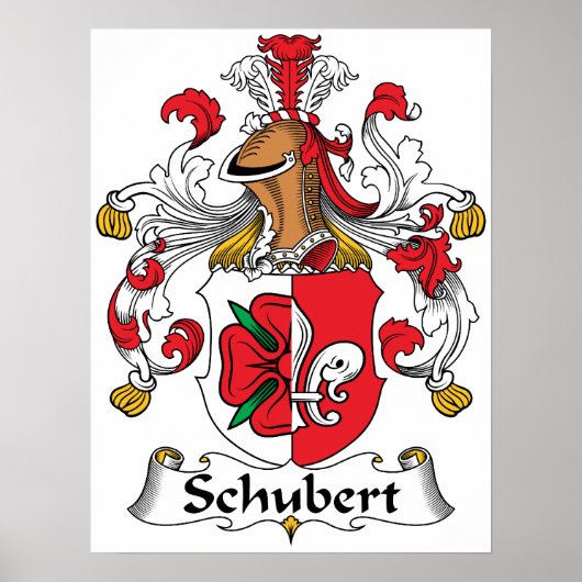 Schubert Familienwappen Poster (Vorne)