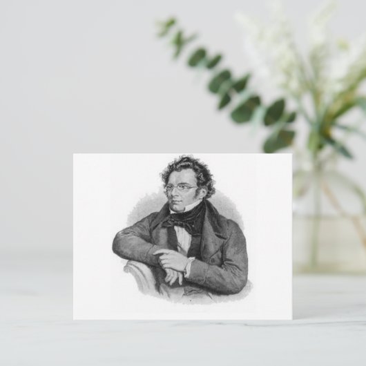 schubert postkarte (Stehend Vorderseite)