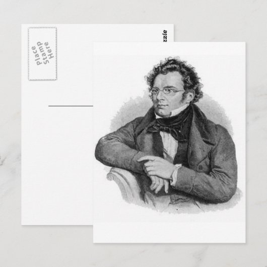 schubert postkarte (Vorne/Hinten)