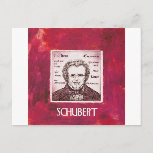 Schubert Postkarte (Vorderseite)