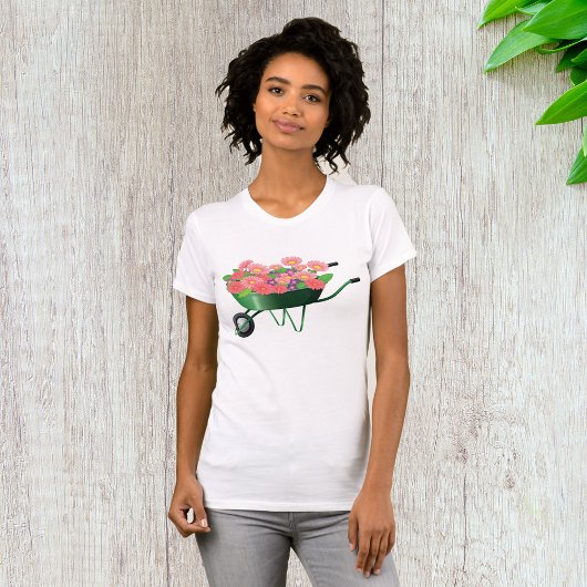 Schubkarre mit Blume T - Shirt