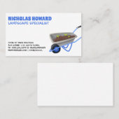 Schubkarre mit Pflanze für Säuglinge Visitenkarte (Vorne/Hinten)