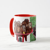 Schubkarre Orangutans Tasse (Vorderseite Links)