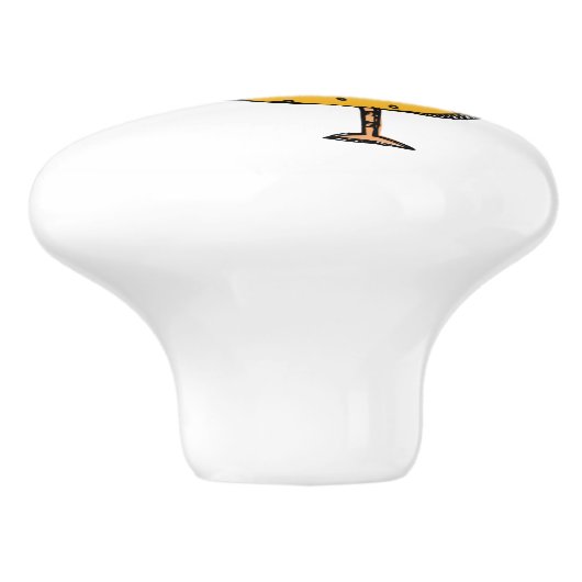 Schublade / Kabinettbügel - SRF Keramikknauf (Seitenansicht)