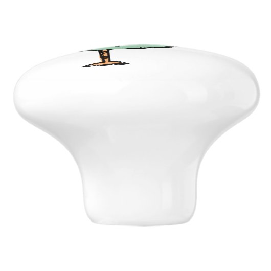 Schublade / Kabinettbügel - SRF Keramikknauf (Seitenansicht)