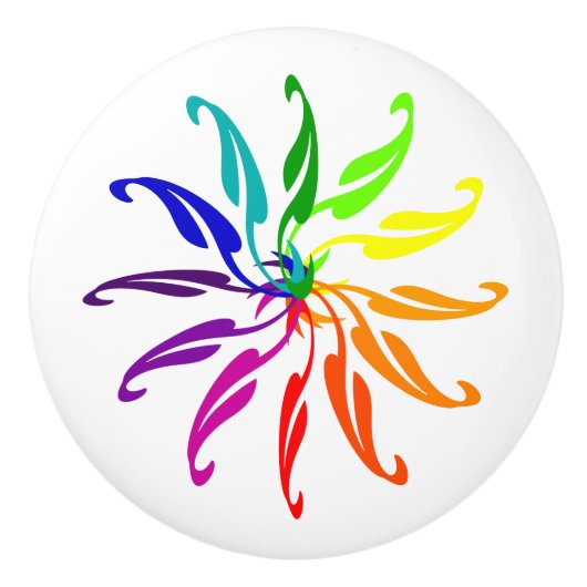 Schubladen - Blätter für das Farbrad Keramikknauf (Vorderseite)