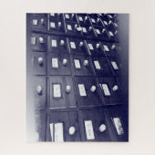 Schubladen der alten Bibliothek Puzzle (Vertikal)