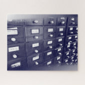 Schubladen der alten Bibliothek Puzzle (Horizontal)