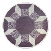 Schubladen - Lila gepolstertes Muster Keramikknauf (Vorderseite)
