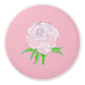 Schubladen - Rose Blossom Keramikknauf (Vorderseite)