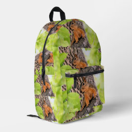 schüchtern bedruckter rucksack