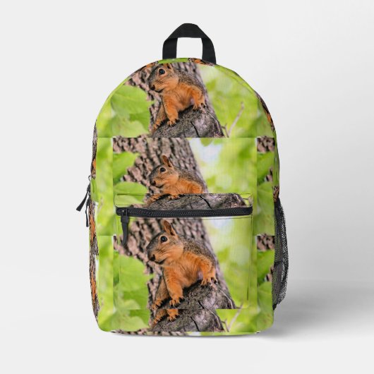 schüchtern bedruckter rucksack (Vorderseite)