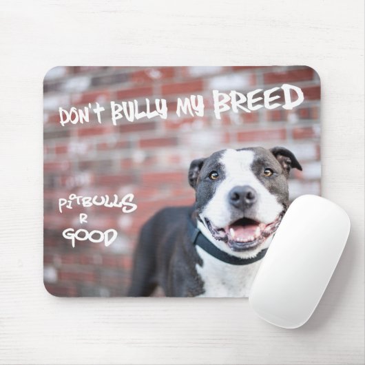 "Schüchtern Sie nicht meine Zucht-" Pitbull Mousepad (Mit Mouse)