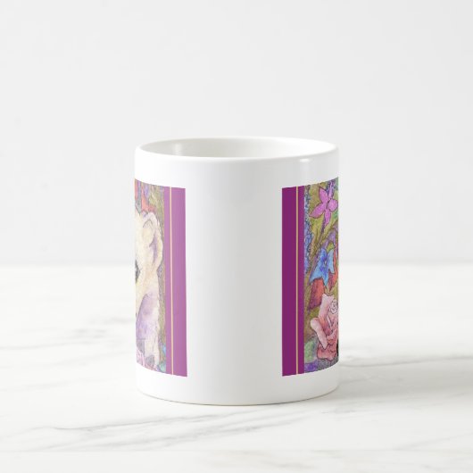 Schüchterne Blume Whippet Kaffeetasse (Mittel)