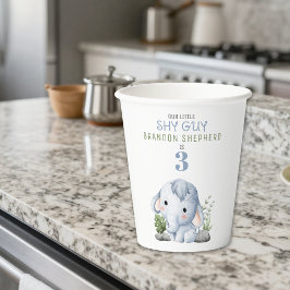 Schüchterne Geburtstags-Papierbecher Pappbecher