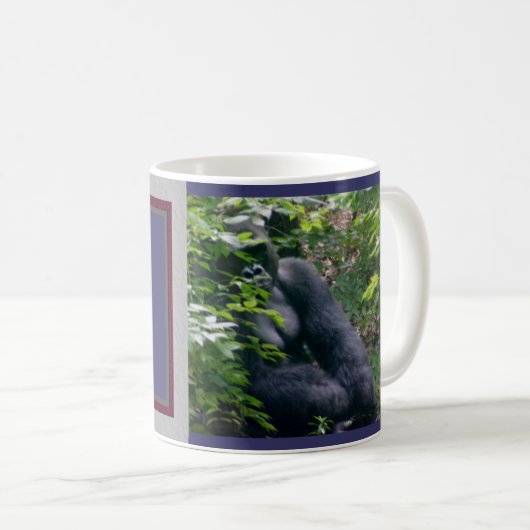 Schüchterne Gorilla-Tasse Kaffeetasse (VorderseiteRechts)