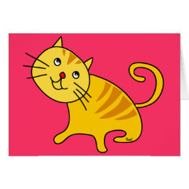 Schüchterne Katzen-leere Karte