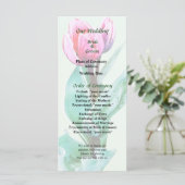 Schüchterne kleine Tulpen-Hochzeitsprogramm Programm (Stehend Vorderseite)