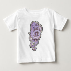 Schüchterne Krake Baby T-shirt